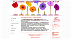 Desktop Screenshot of biografiearbeit.org